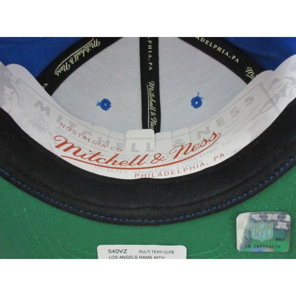 Los Angeles Rams Mitchell & Ness Mens New Vintage 40th Anniversary Hat Blue Gold - Picture 3 of 7
